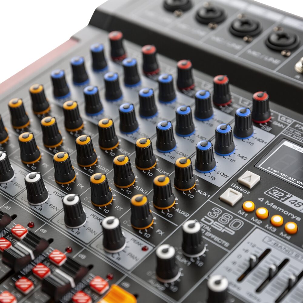 Stage Performance Mixer PDM-T604 Stage Mixer 6-Channel DSP/MP3 - Power Dynamics
