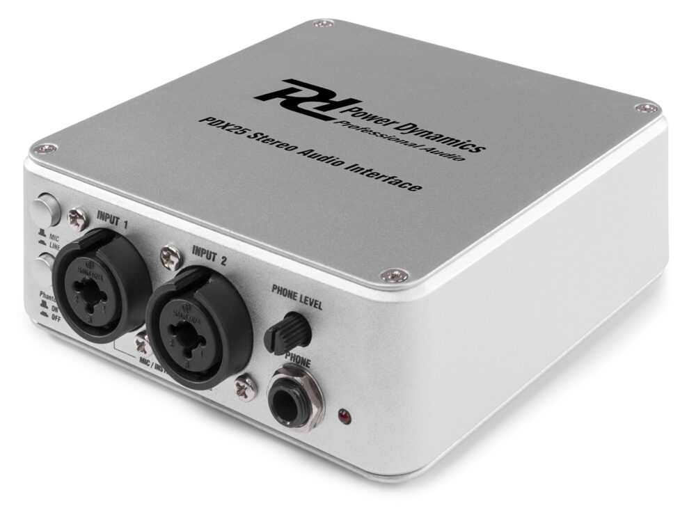 PDX25 USB Audio Interface 2CH - Power Dynamics