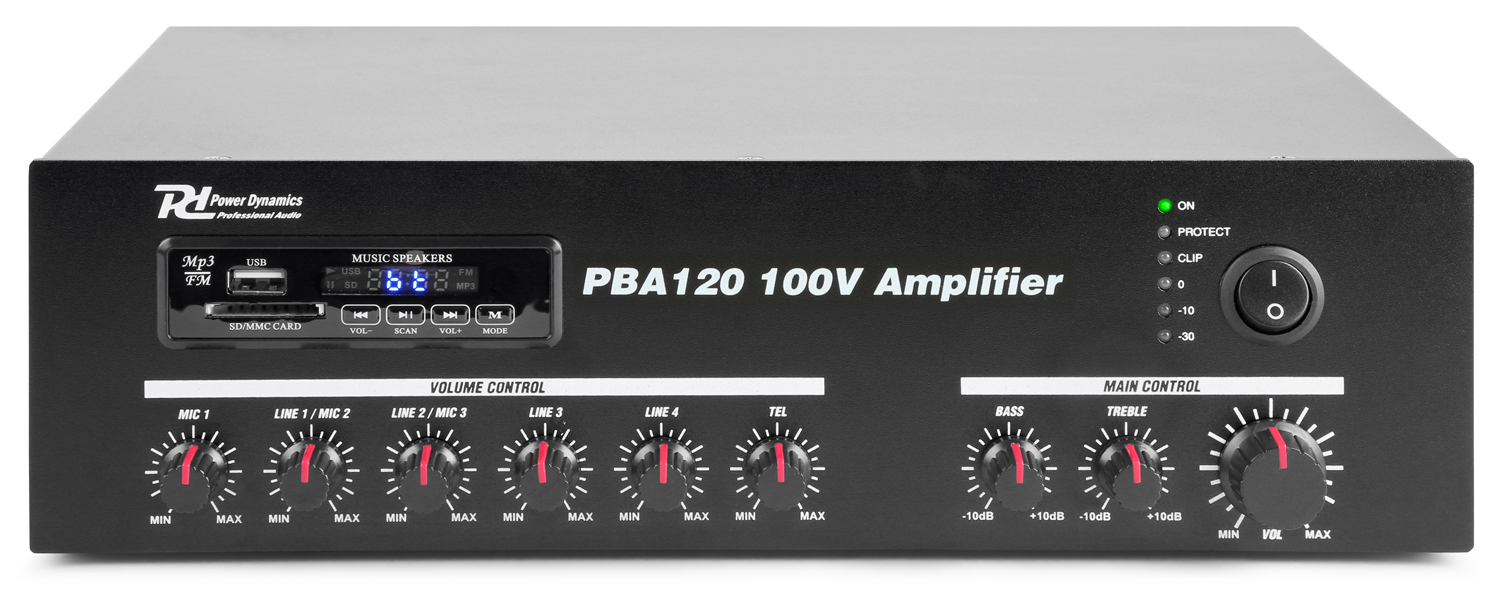 PBA120 100V Amplifier 120W - Power Dynamics