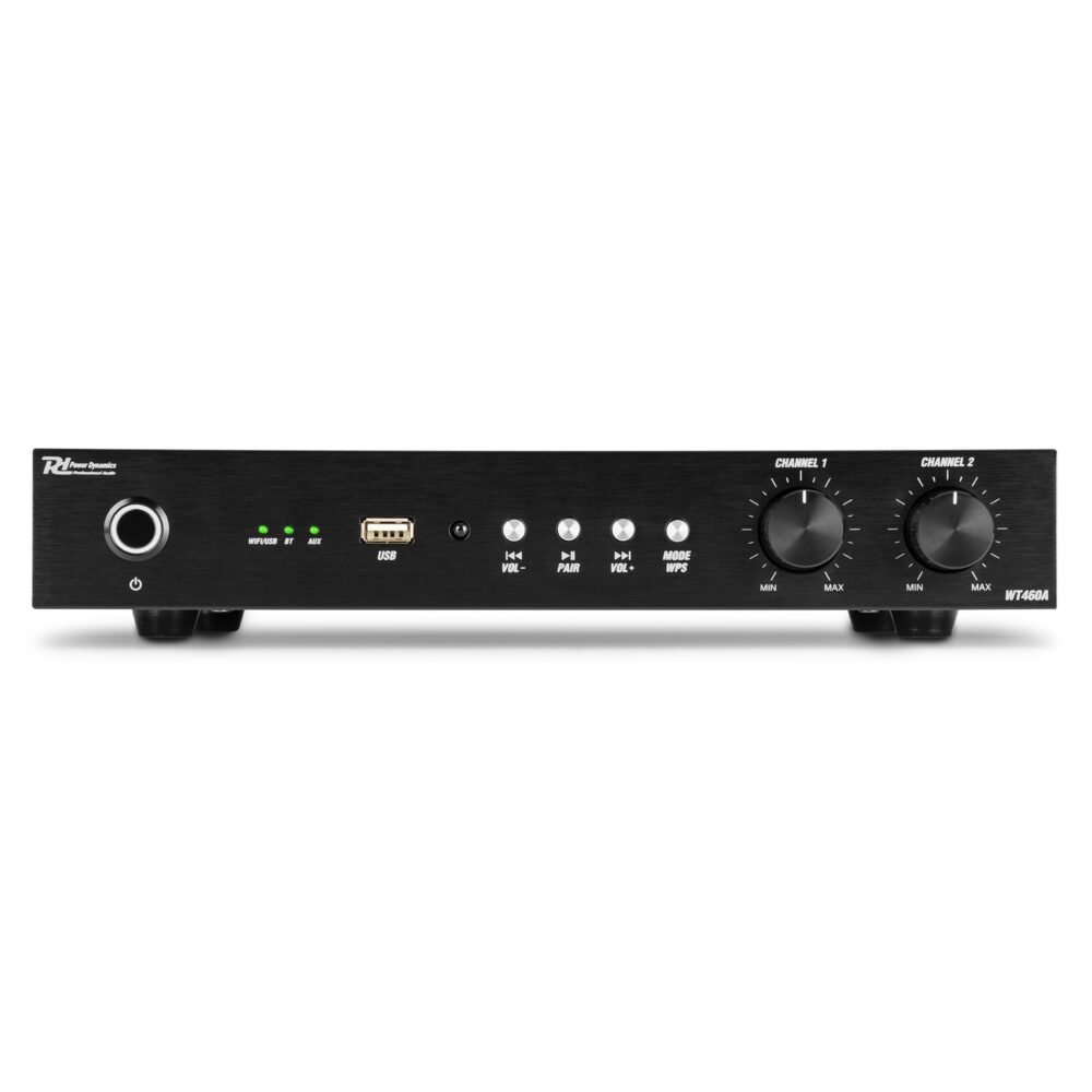 WT460A Wifi Stereo 4-Channel Amplifier - Power Dynamics